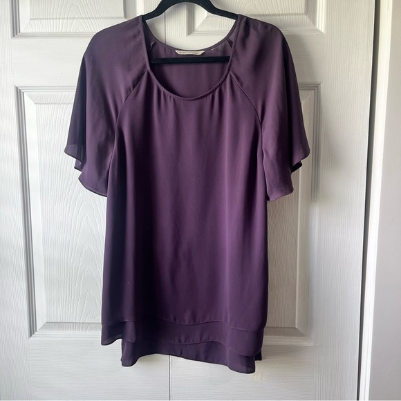 Womens Soft Surroundings Top Tunic Small Dusky Purple - Picture 1 of 3